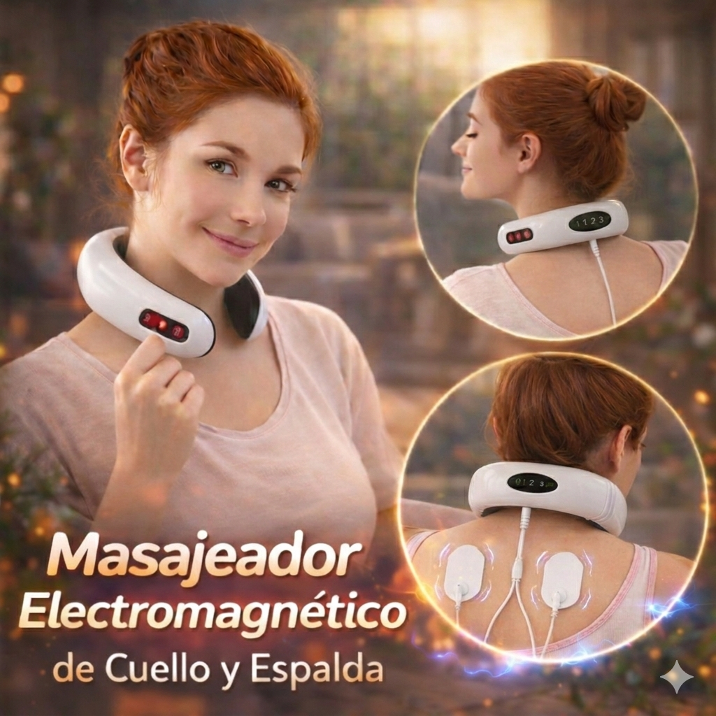 Masajeador Electromagnético de Cuello y Espalda para Relajación Diaria