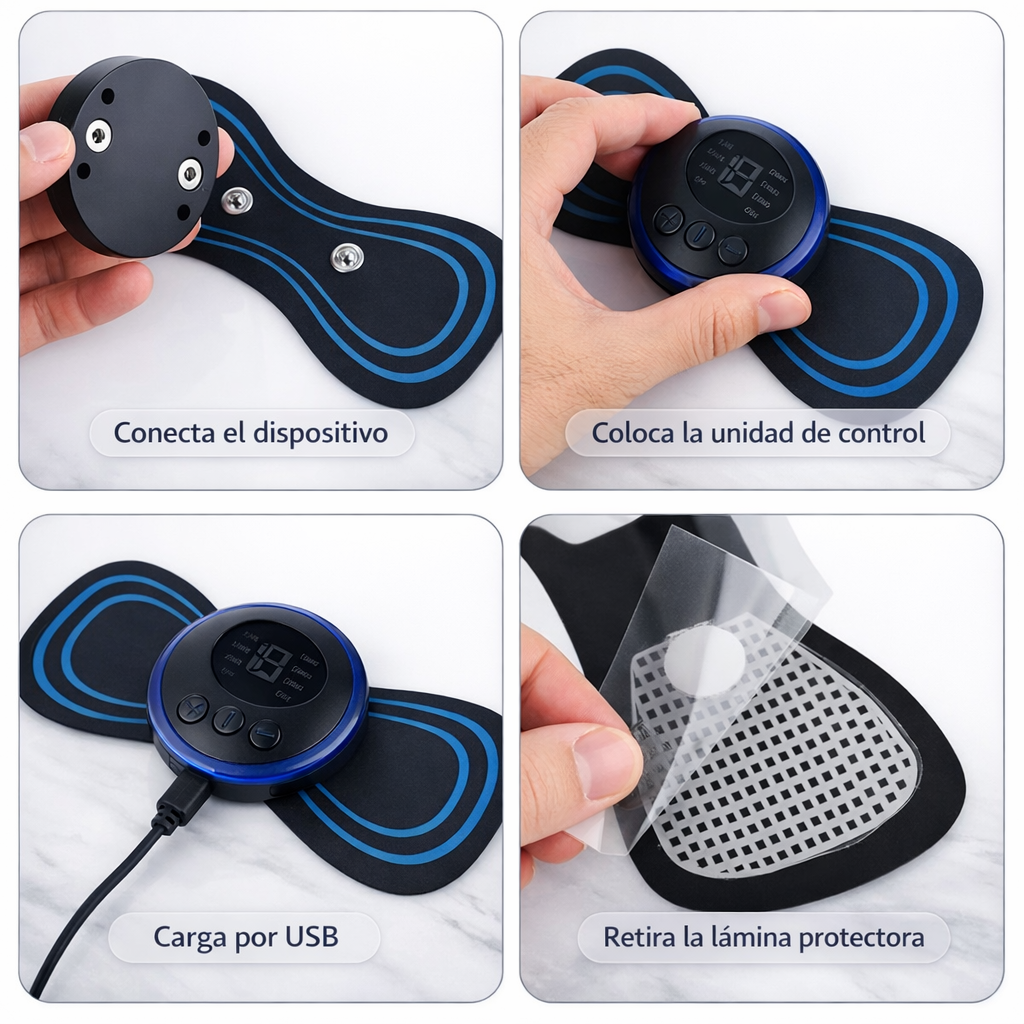 Masajeador Muscular Portátil EMS Relajación localizada donde más lo necesitas