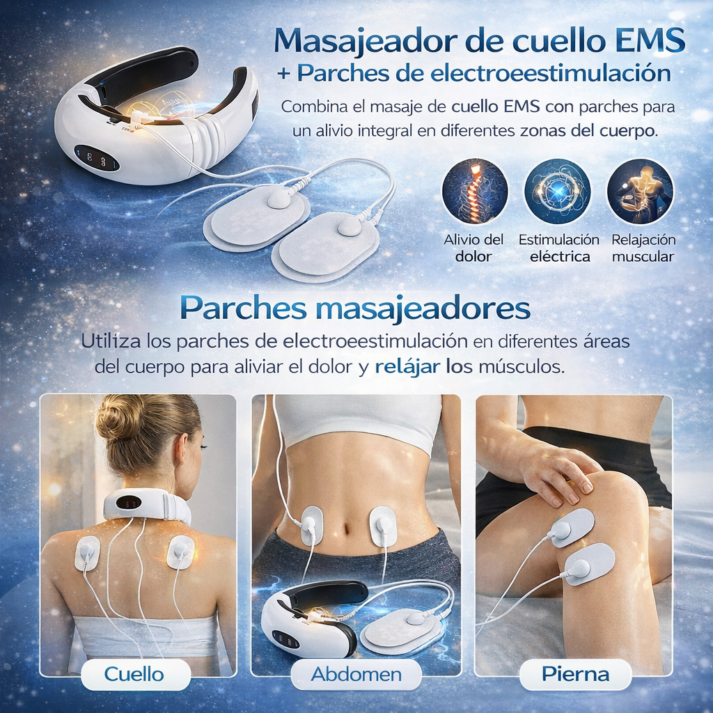 Masajeador Electromagnético de Cuello y Espalda para Relajación Diaria